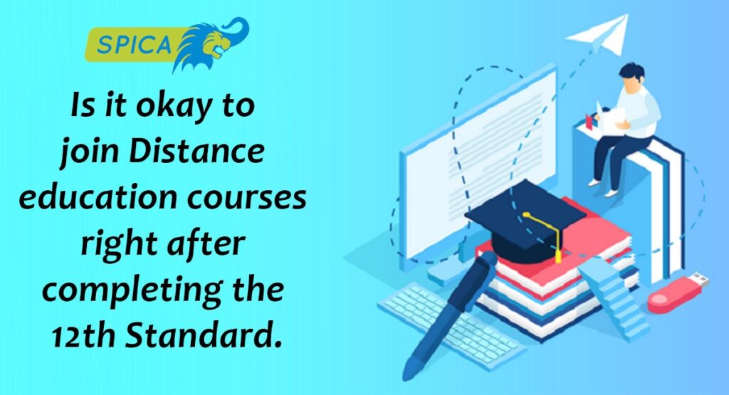 Distance education courses - after the 12th standard.