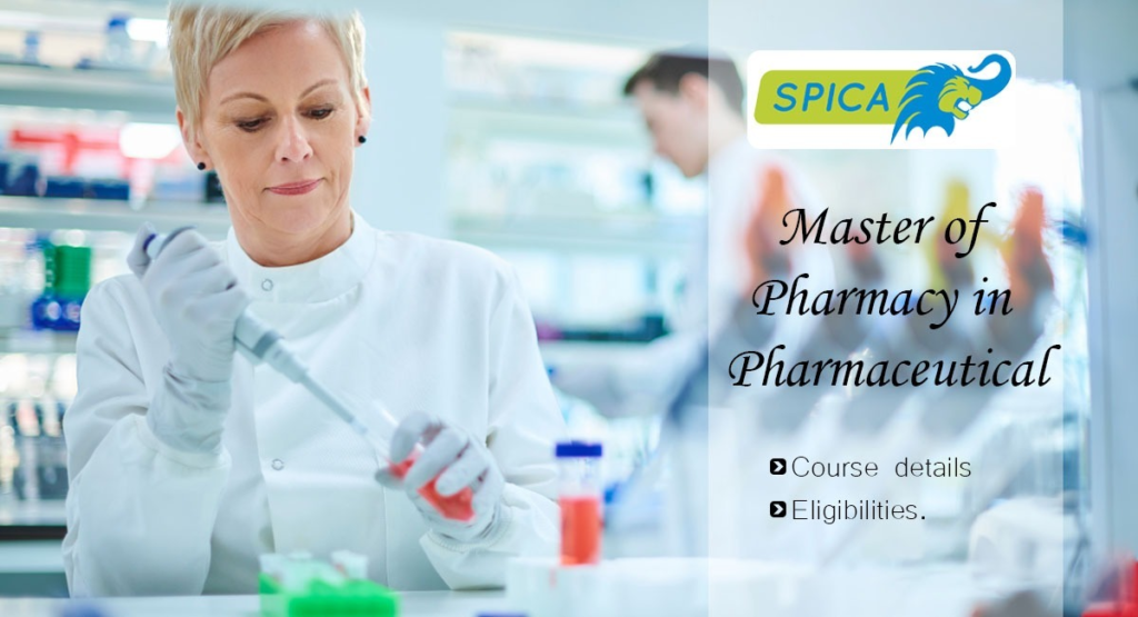Master of Pharmacy in Pharmaceutical Chemistry course.