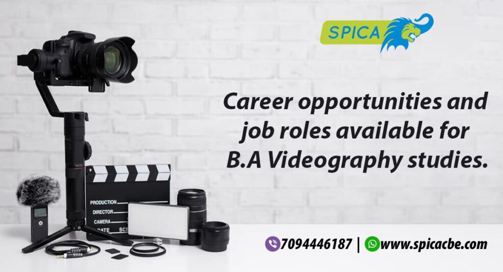 job roles available for B.A Videography