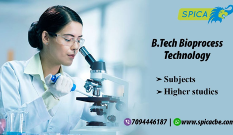 Subjects in B.Tech Bioprocess Technology - Higher Studies.