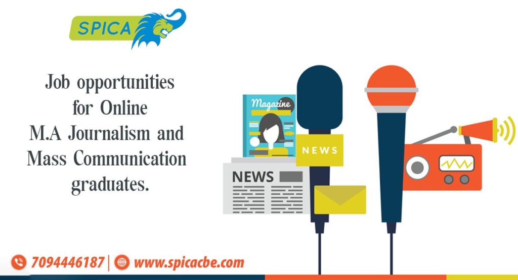 Online M.A Journalism and Mass Communication - Jobs